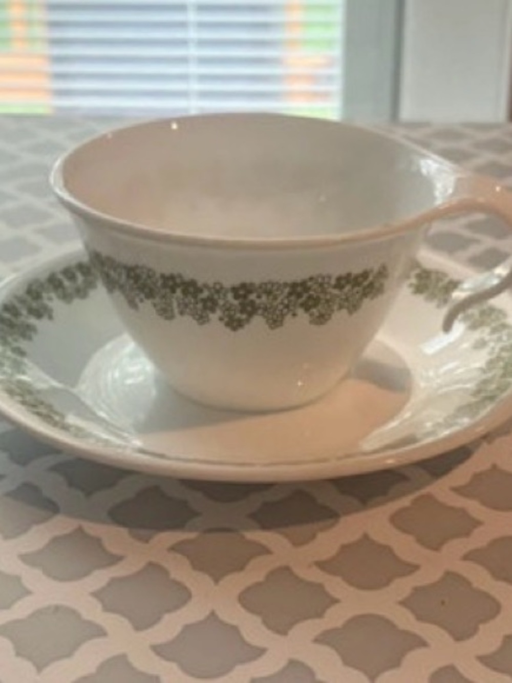 Corelle teacup and saucer set